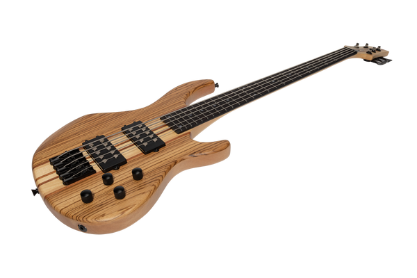 Luthiers 5-String Contemporary Neck Through Active Electric Bass Guitar (Natural Satin)