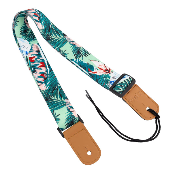Fretz Hawaiian Style Ukulele Strap (Palm Leaves)-FUST-H49