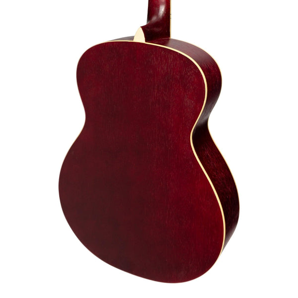 Martinez '41 Series' Folk Size Acoustic Guitar Pack (Red)