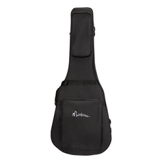 Martinez Deluxe Shaped Acoustic Guitar Polyfoam Case (Black)-GC-A16P-BLK