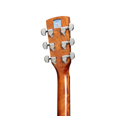 Saga '850 Series' Solid Spruce Top Acoustic-Electric Small-Body Cutaway Guitar (Natural Gloss)