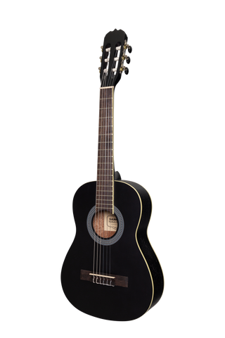 Sanchez 1/2 Size Student Classical Guitar with Gig Bag (Black)