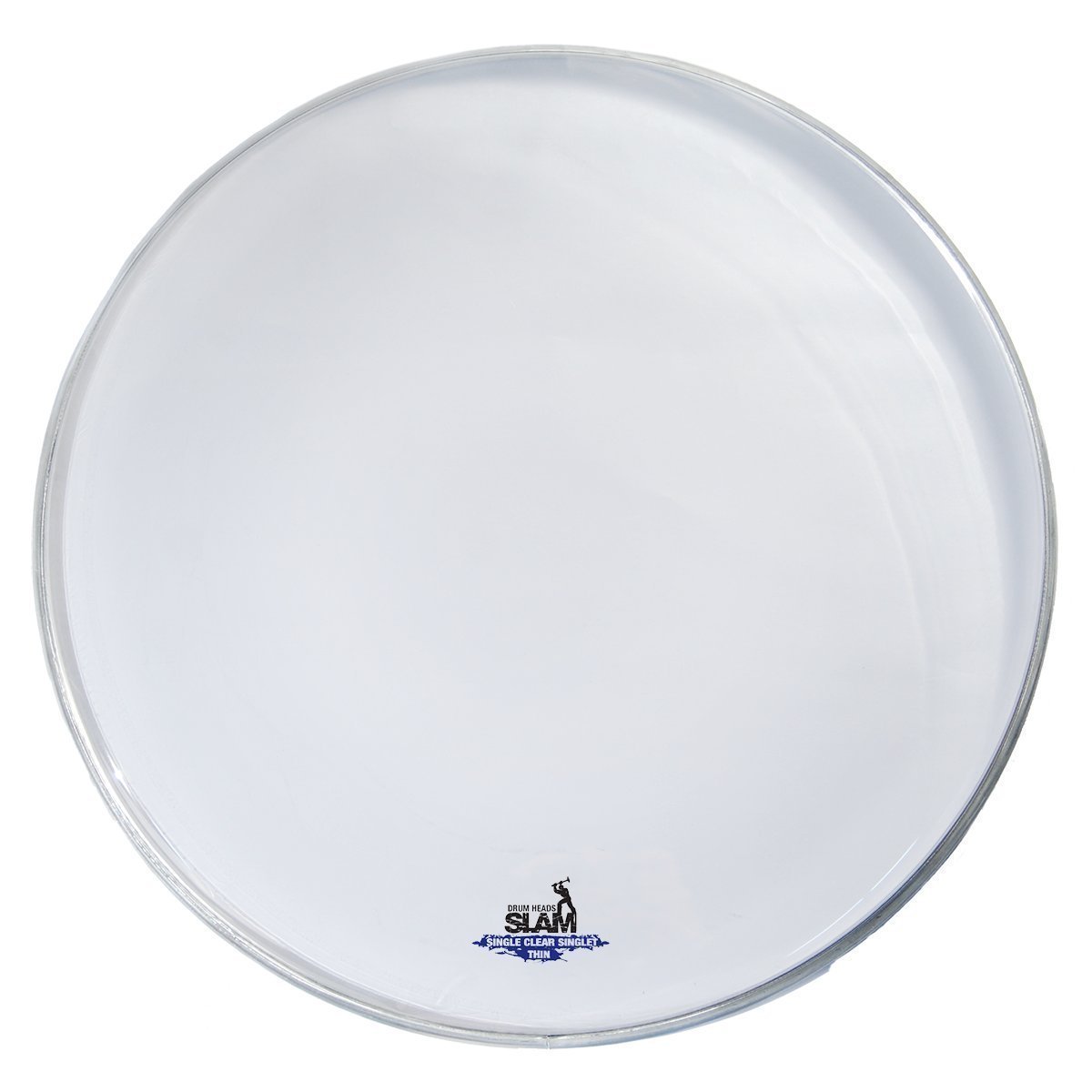 Slam Single Ply Clear Thin Weight Drum Head (22")-SDH-1PCL-T22