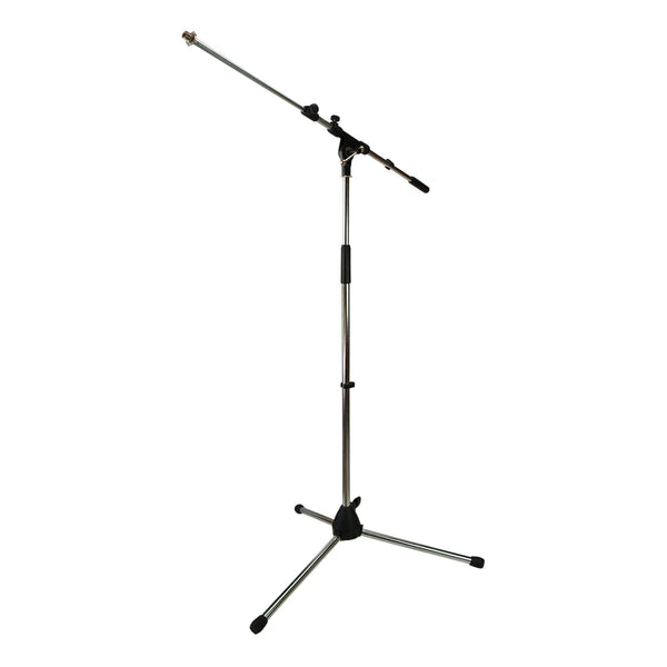 SoundArt Heavy Duty Tripod Microphone Boom Stand (Chrome)-MSB-021-CH