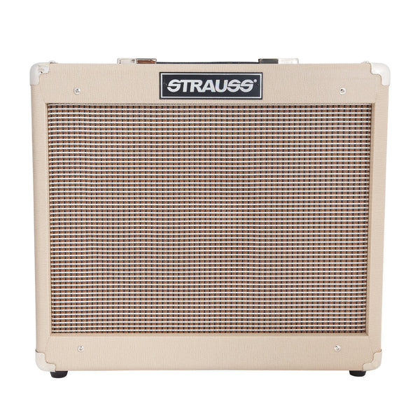 Strauss SVT-15R 15 Watt Combo Valve Amplifier with Reverb (Cream)-SVT-15R-CRM