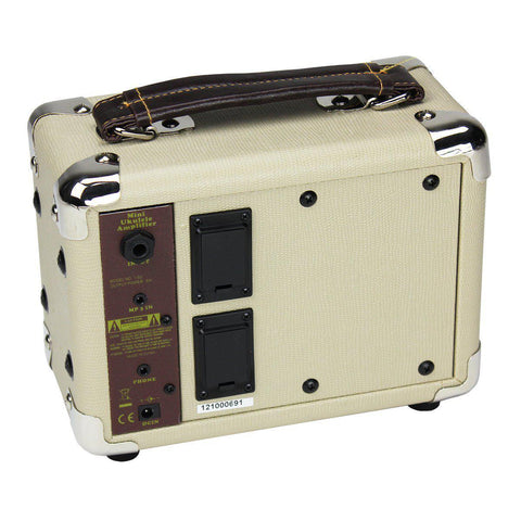 Tiki 5 Watt Portable Ukulele Amplifier (Vintage White)