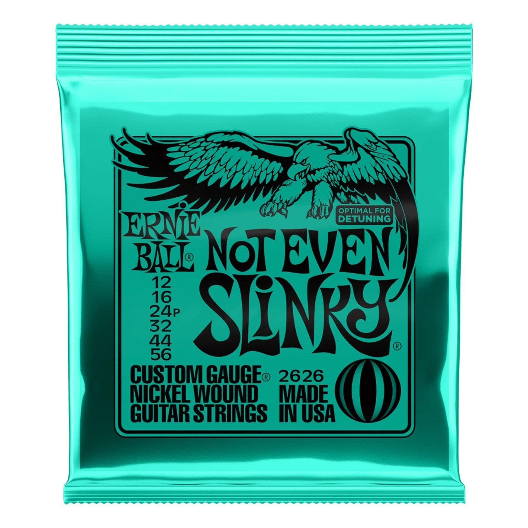 Ernie Ball 2626 Not Even Slinky Nickel Wound Electric Guitar Strings (12-56)-2626