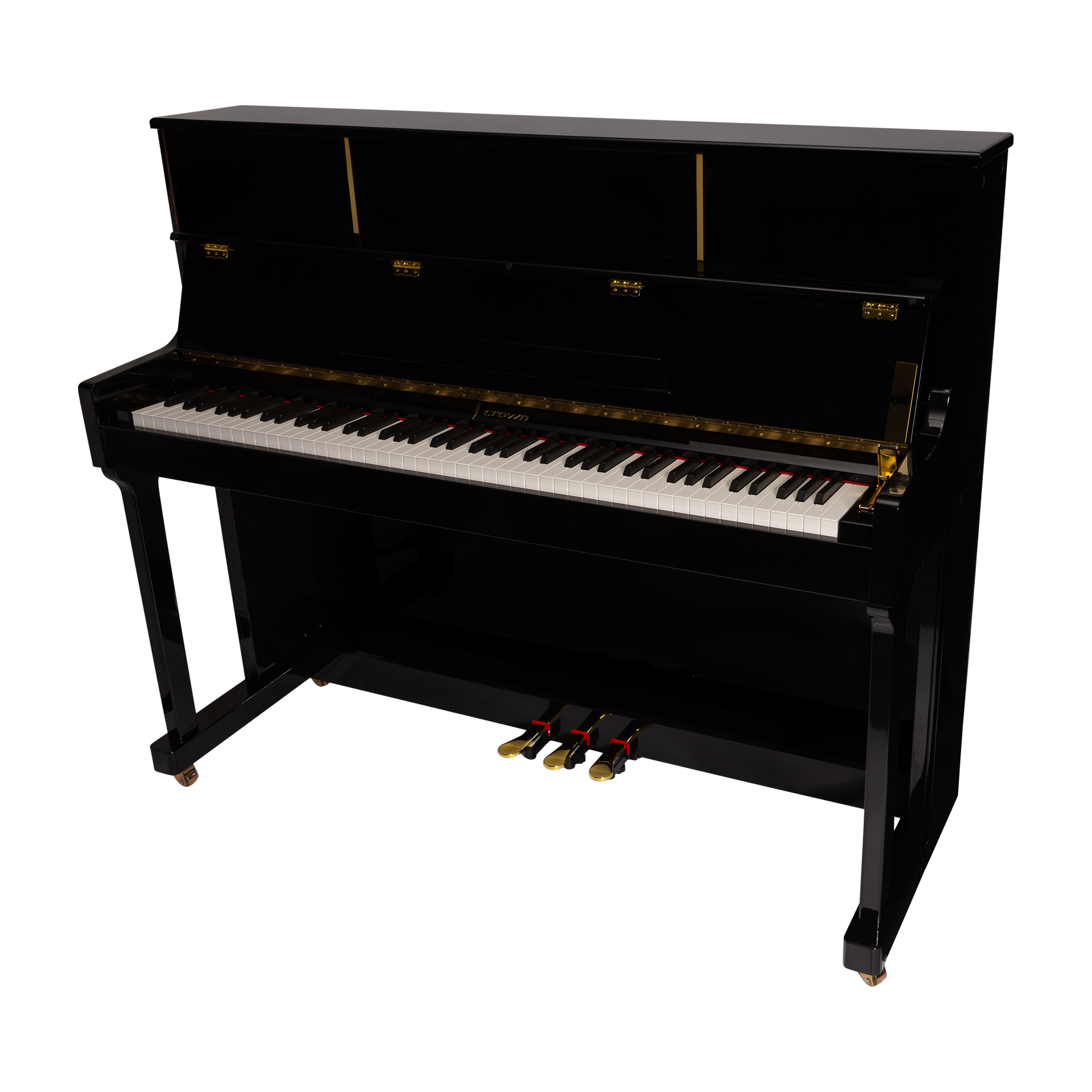 CROWN CDP-901-BLK UPRIGHT DIGITAL PIANO (Gloss Black)