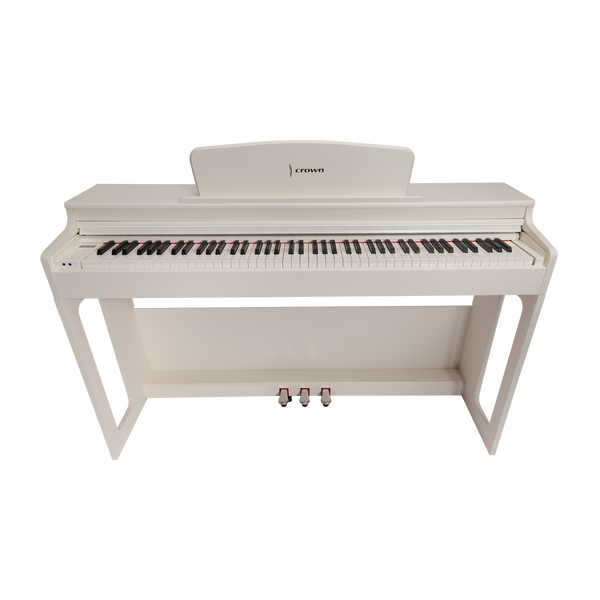 CROWN CDP-906-BLK UPRIGHT DIGITAL PIANO (White)