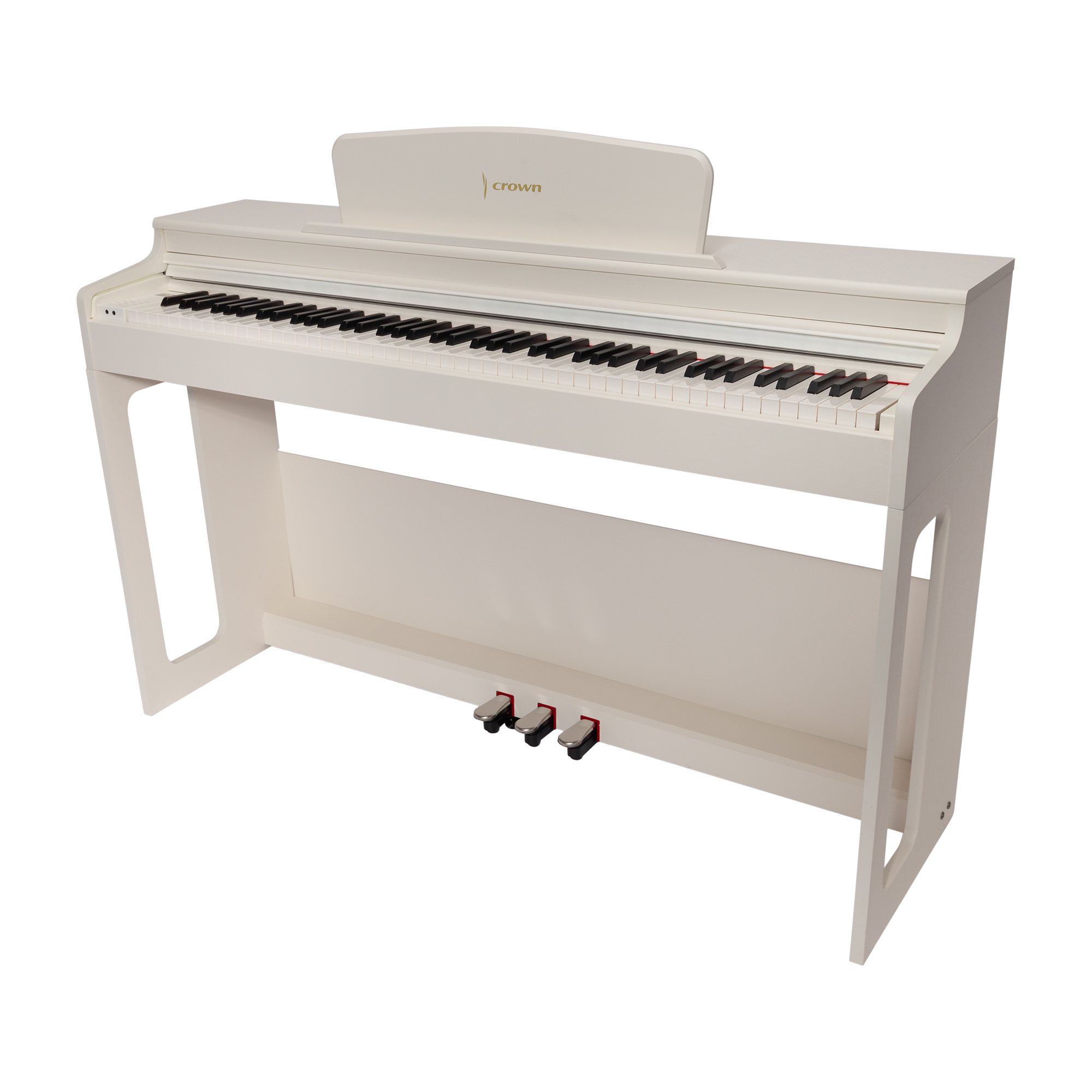 CROWN CDP-906-BLK UPRIGHT DIGITAL PIANO (White)