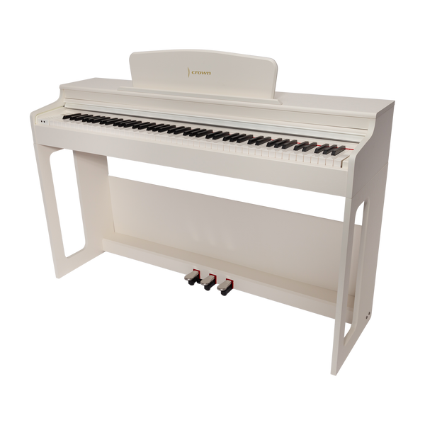 CROWN CDP-906-BLK UPRIGHT DIGITAL PIANO (White)
