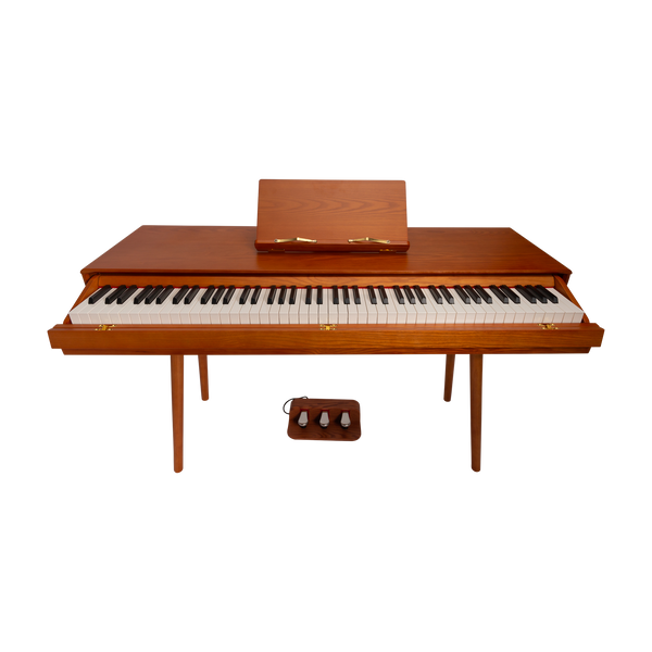 CROWN CMDP-909-WDG UPRIGHT HIDEAWAY DIGITAL PIANO (Solid Walnut)