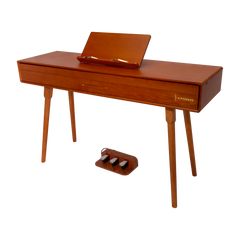 CROWN CMDP-909-WDG UPRIGHT HIDEAWAY DIGITAL PIANO (Solid Walnut)