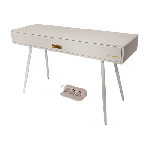 CROWN CMDP-916-WHT UPRIGHT HIDEAWAY DIGITAL PIANO (White)