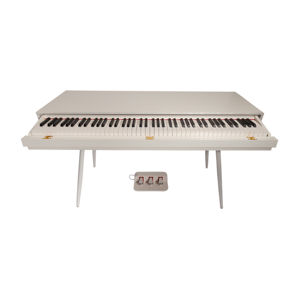 CROWN CMDP-916-WHT UPRIGHT HIDEAWAY DIGITAL PIANO (White)