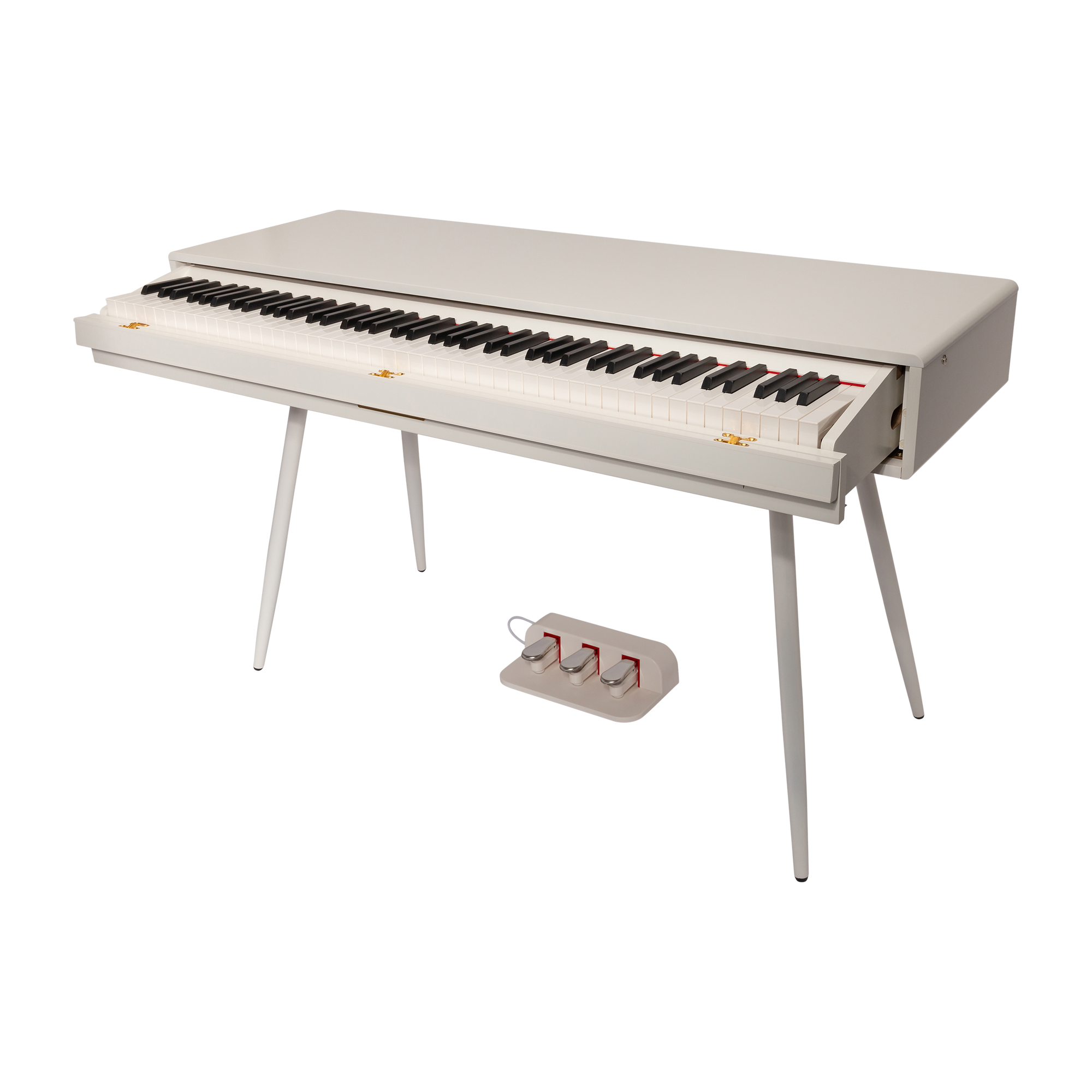 CROWN CMDP-916-WHT UPRIGHT HIDEAWAY DIGITAL PIANO (White)