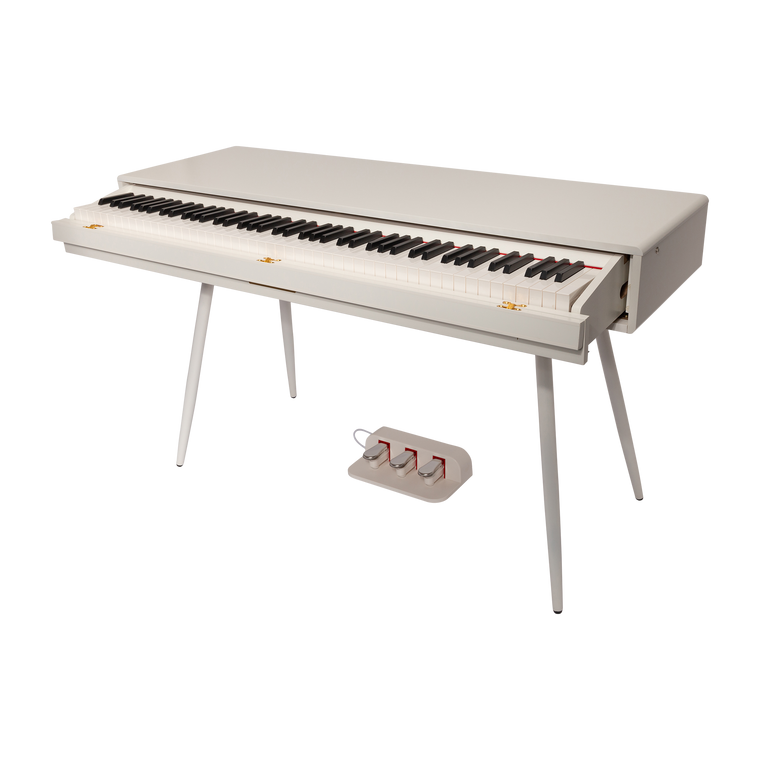 CROWN CMDP-916-WHT UPRIGHT HIDEAWAY DIGITAL PIANO (White)