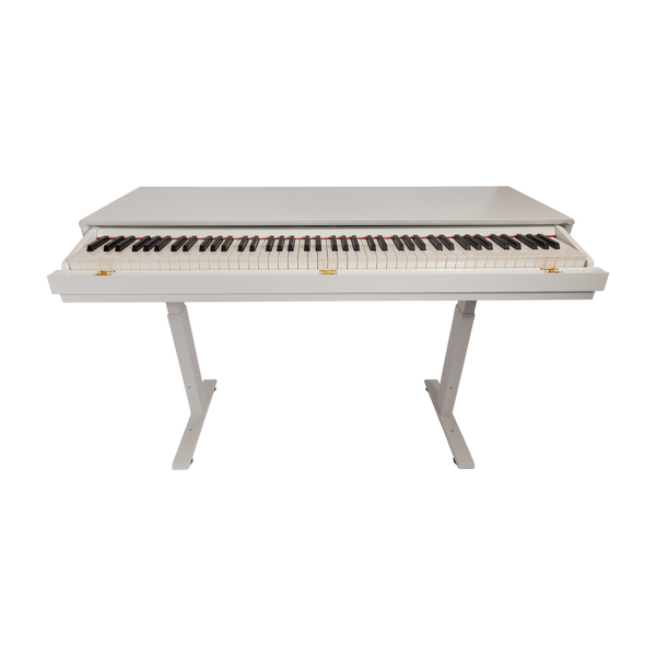 CROWN CMPD-822 HEIGHT ADJUSTABLE HIDEAWAY DIGITAL PIANO (White)
