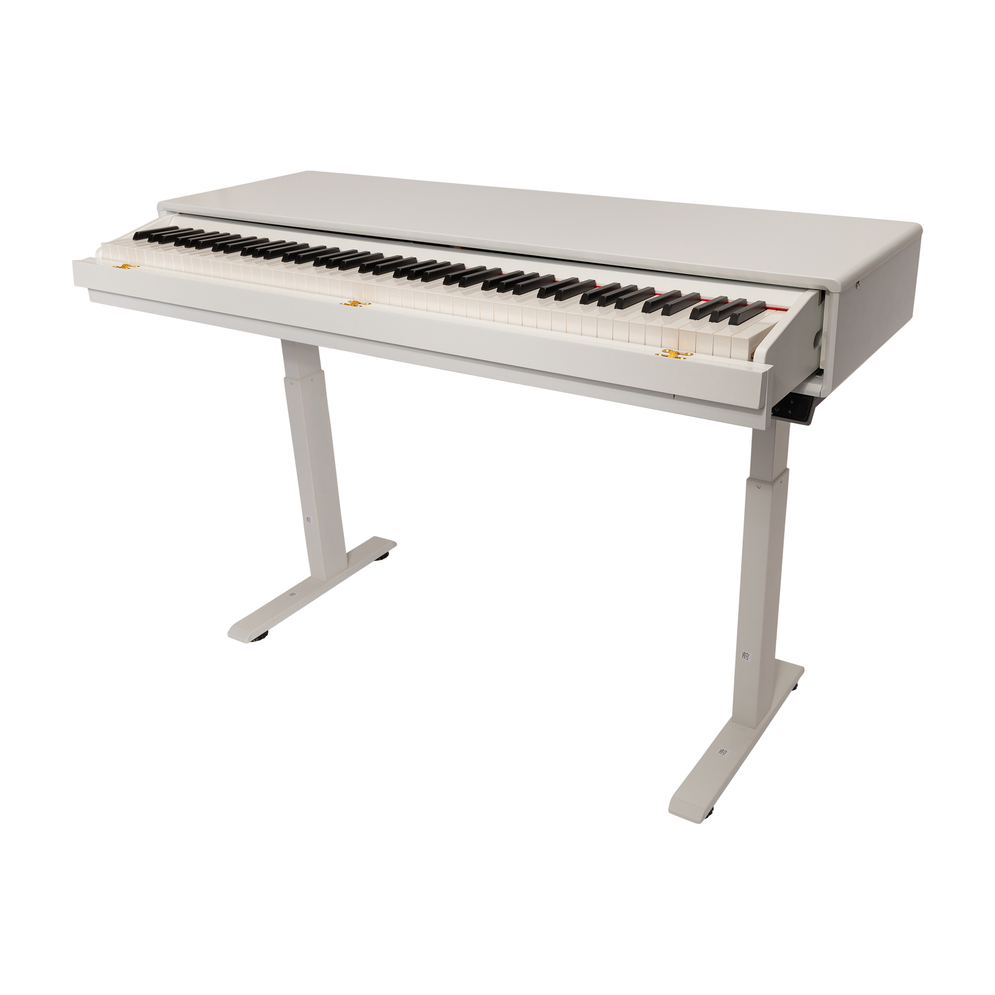 CROWN CMPD-822 HEIGHT ADJUSTABLE HIDEAWAY DIGITAL PIANO (White)