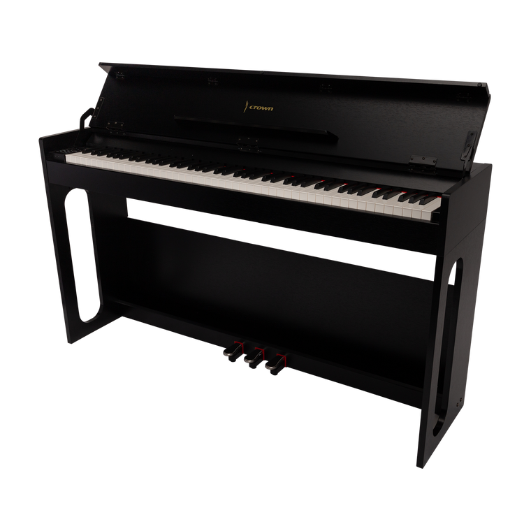 Crown CDP806 – 88-Key Weighted Digital Piano (Gloss Black)