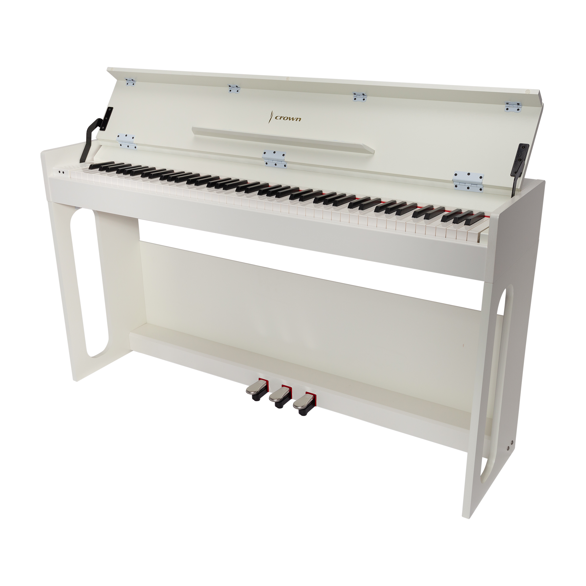 Crown CDP806 – 88-Key Weighted Digital Piano (Gloss White)