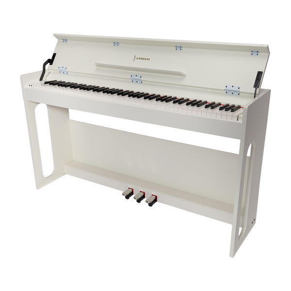 Crown CDP806 – 88-Key Weighted Digital Piano (Gloss White)
