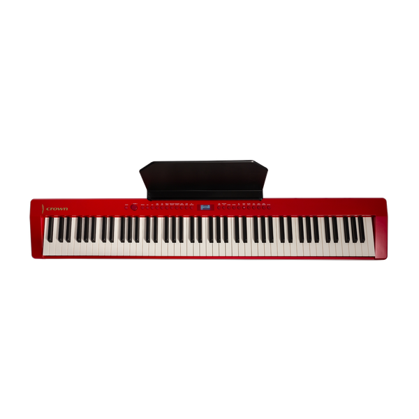 Crown CPP-811 Portable 88-Key Weighted Digital Piano (Red)