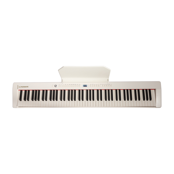 Crown CPP-811 Portable 88-Key Weighted Digital Piano (White)
