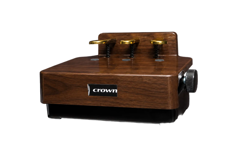 Crown Piano Pedal Extender Riser (Walnut)