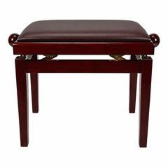 Crown Timber Trim Height Adjustable Piano Stool (Mahogany)