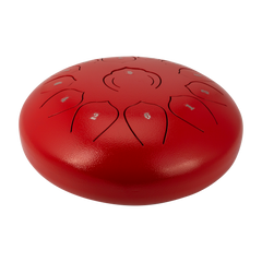 Drumfire 12" 13 Note Tongue Drum & Case Red