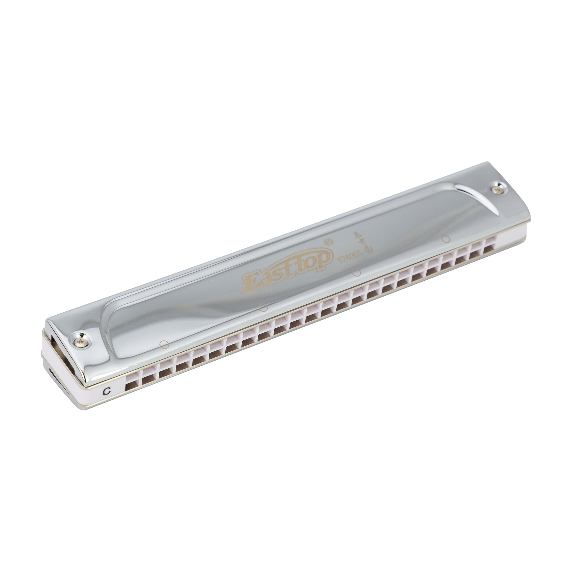 East Top 24 Hole Professional Tremolo Harmonica D