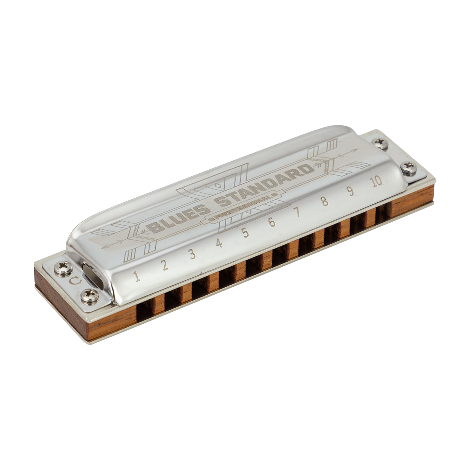 East Top PRO10 10 Hole Blues Standard Harmonica C