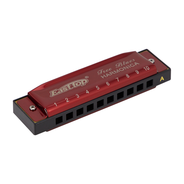 East Top Set of 5 Blues Harmonica's with Case