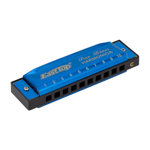 East Top Set of 5 Blues Harmonica's with Case