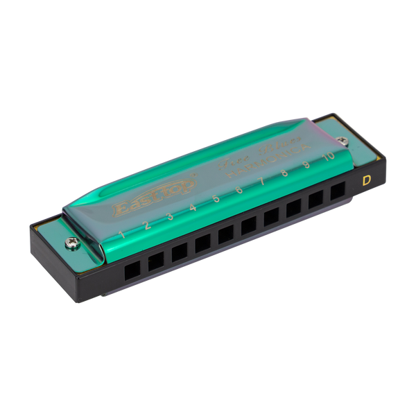 East Top Set of 5 Blues Harmonica's with Case