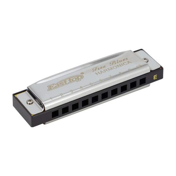 East Top Set of 5 Blues Harmonica's with Case