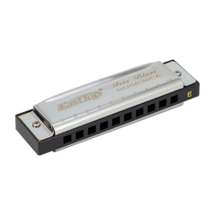 East Top Set of 7 Blues Harmonica's with Case