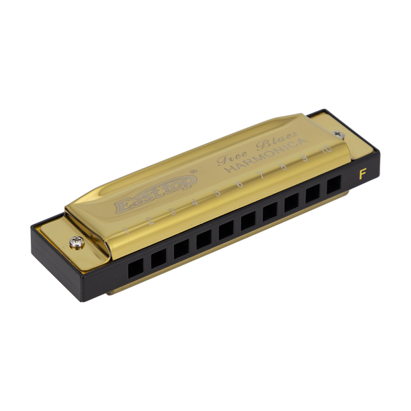 East Top Set of 7 Blues Harmonica's with Case