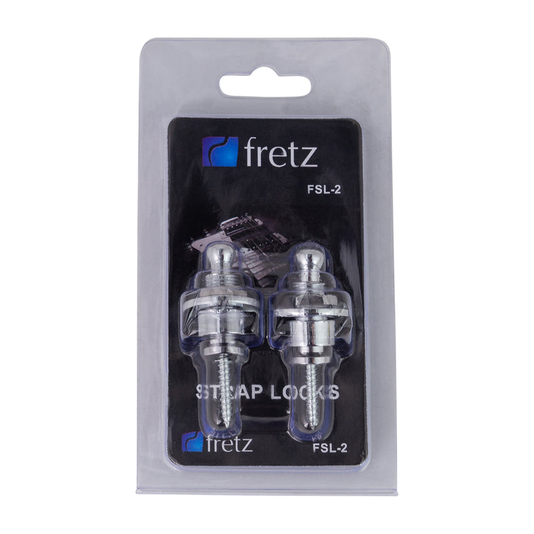 FRETZ Strap Locks FSL-2-CHR Chrome