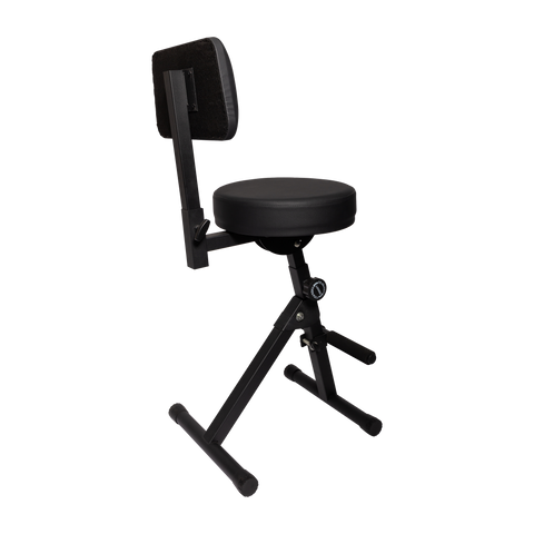 Fretz KGB-21-BLK Height Adjustable Guitarist Stool