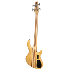 J&D Luthiers 4-String Contemporary Neck Through Active Electric Bass Guitar Left Handed