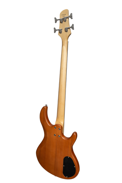 J&D Luthiers 4-String T-Style Active Electric Bass Guitar Left Handed (Natural Satin)
