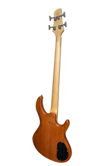 J&D Luthiers 4-String T-Style Active Electric Bass Guitar Left Handed (Natural Satin)