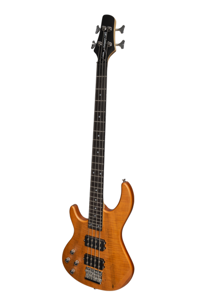 J&D Luthiers 4-String T-Style Active Electric Bass Guitar Left Handed (Natural Satin)