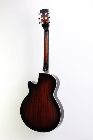 J&D Luthiers Hollow Body Archtop Cutaway Electric Guitar (Vintage Sunburst)-JD-AG20CE-VSB