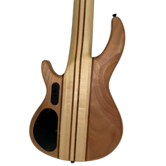 Luthiers 6-String Contemporary Neck Through Active Electric Bass Guitar (Natural Satin)
