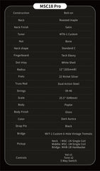 MOOER MSC18 ELECTRIC GUITAR (DARK AURORA)