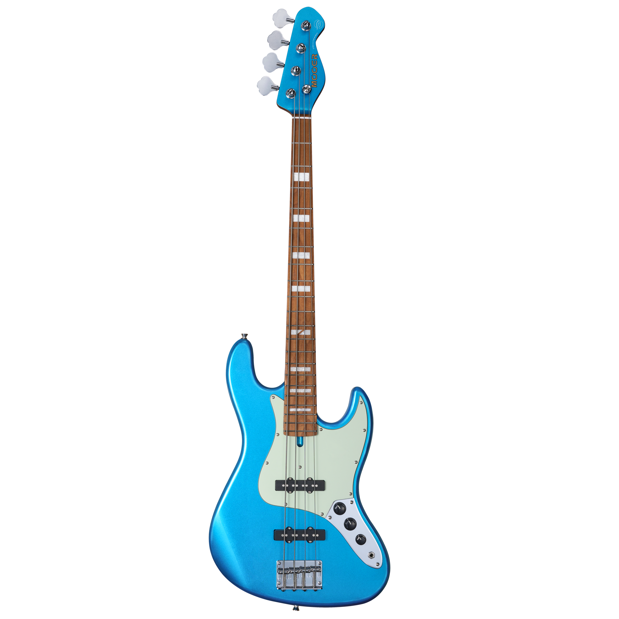 MOOER MBJ410 JZ-STYLE ELECTRIC BASS GUITAR (METAL BLUE)