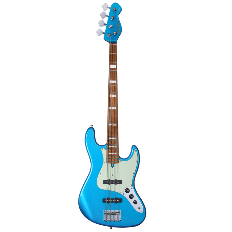 MOOER MBJ410 JZ-STYLE ELECTRIC BASS GUITAR (METAL BLUE)